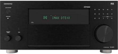 Onkyo Receptor AV TX-RZ70 de 11,2 canais – 140 watts por canal, Dirac Live Out of Box, funciona com certificação Sonos, certificado THX e mais — Onkyo